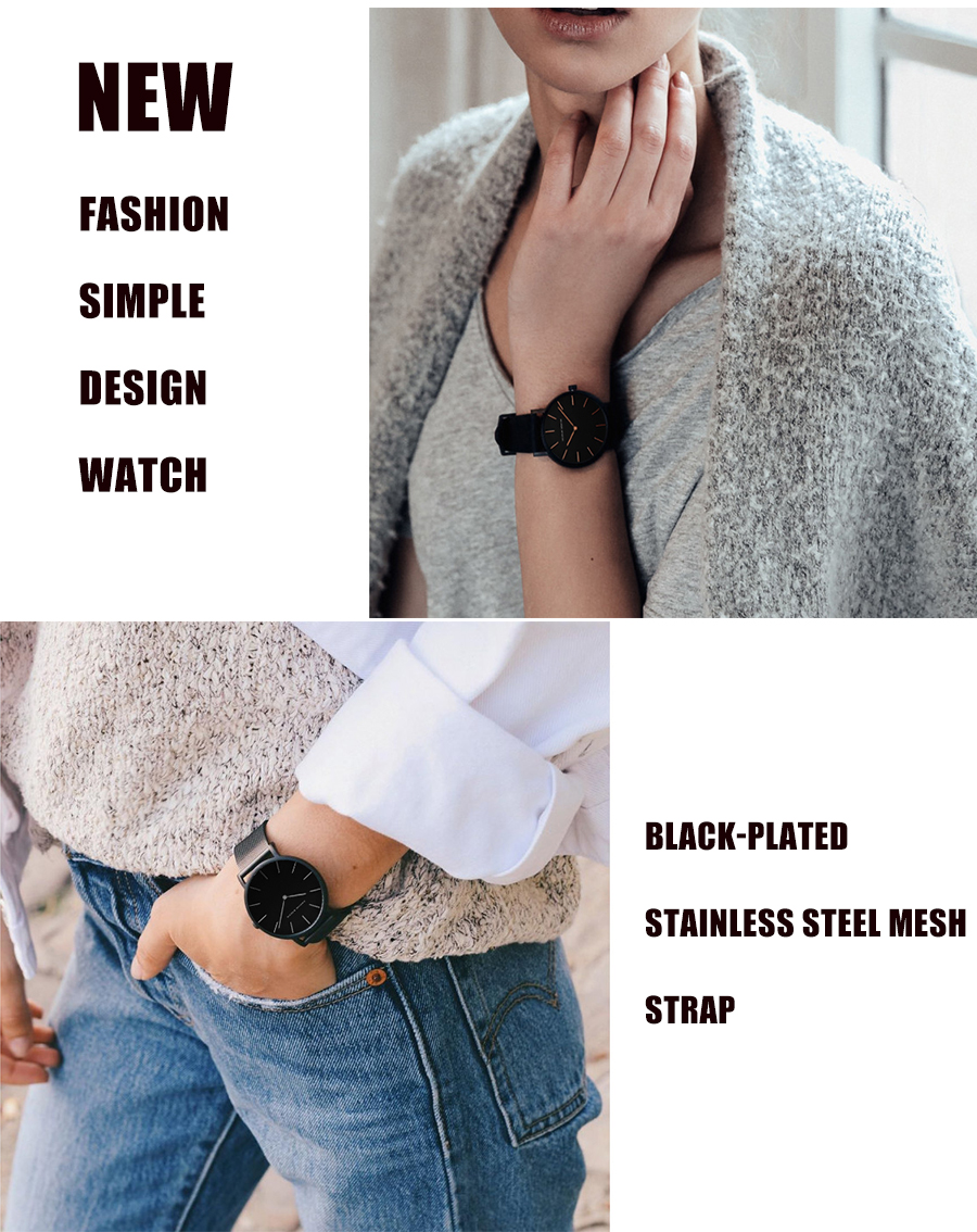 Hannah Martin CC36 Stainless Steel Band Japan Quartz Movement Waterproof Women Full Rose Gold Ladies Luxury Wrist Watch