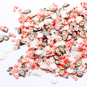 Mix Design Christmas Series Polymer Clay Sprinkles For Nail Art Scrapbook Decoration Slime Filler