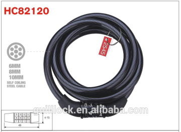 Coil Cable Lock,Bike Lock,Password Lock HC82120