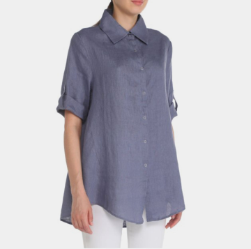 100% Linen Blue Shirts