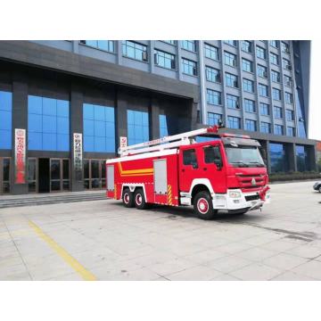 Howo 6x4 réservoir d&#39;eau Tower Tower Aerial Camion de pompiers