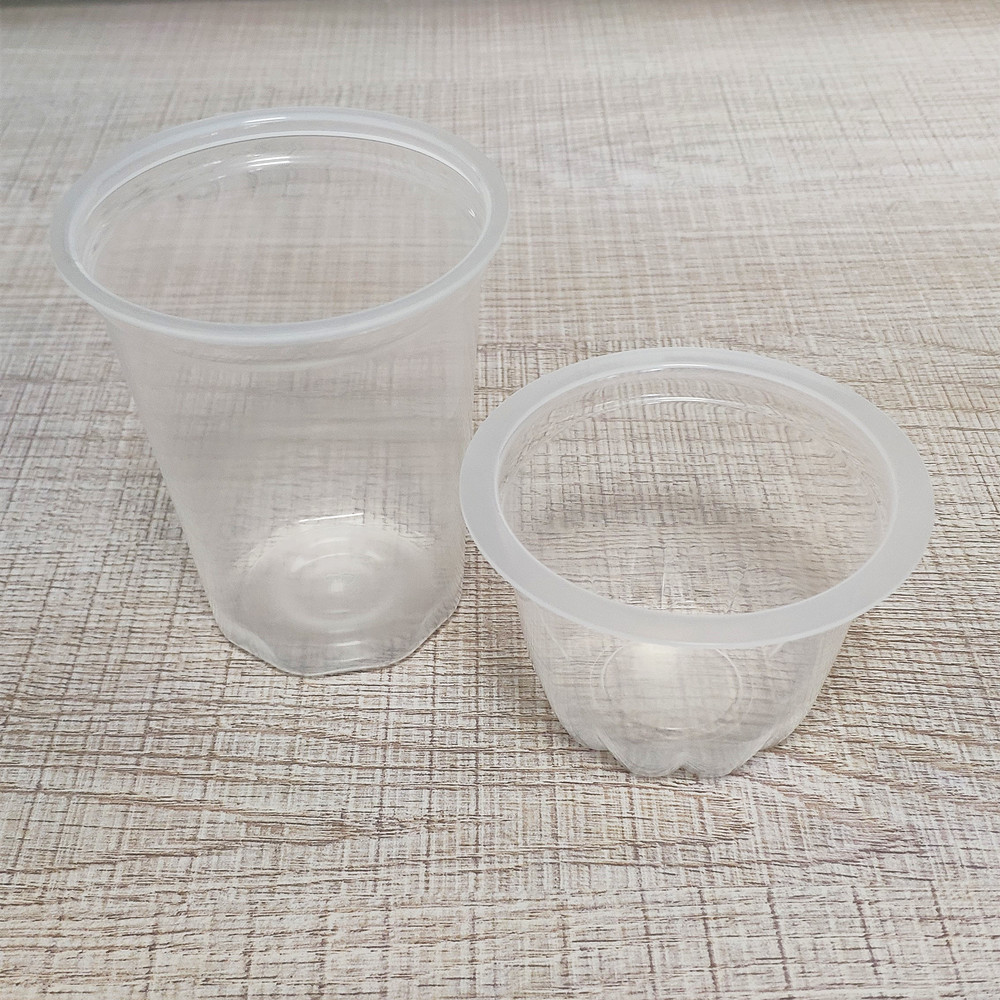 Transparent PP disposable high temperature resistance caramel pudding cup cheese cup