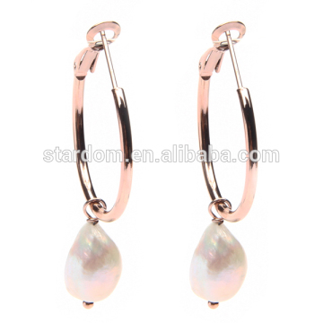 Trendy freshwater pearl earrings, best gift for girls