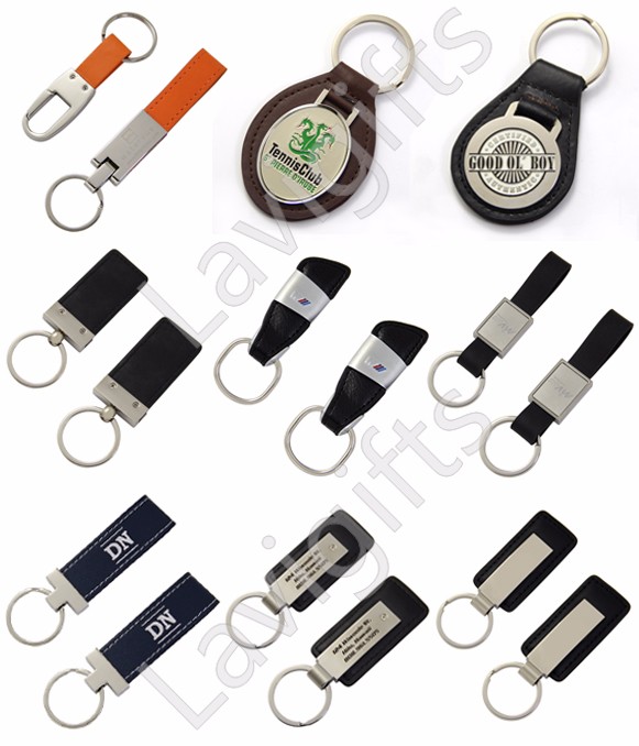 Hot sell factory price custom metal leather keychain