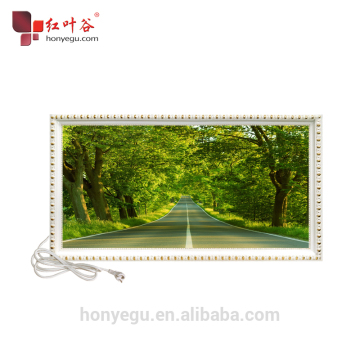 Electric Infrared Carbon Crystal Decorative Hanging Wall Plates Portable Heater Panel