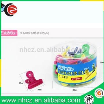 Candy color round solid color paper clip