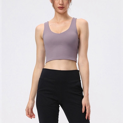 women cross back sports bra