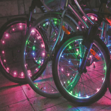 Bike Wheel Decorative Lights - 20 LED, Battery Operated