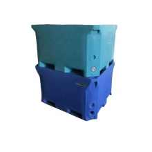 660L Double Wall Bulk Insulated Fish Container Tubs with LLDPE Plastic Material and Lid