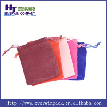 Wholesale customized elegant cheap velvet drawstring jewelry bags pouch bags
