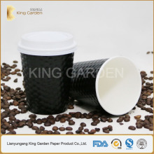 12oz ripple wall paper cup distributor with paper cup lids