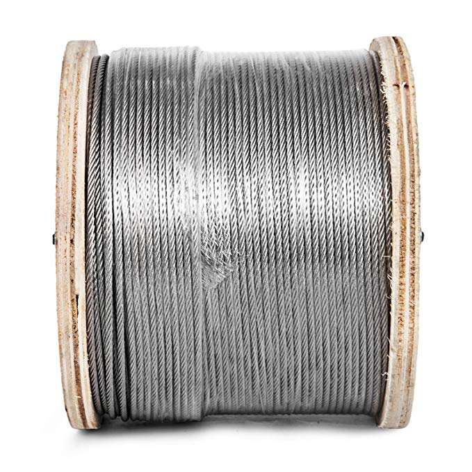 7X19 high strength 304 stainless steel wire rope