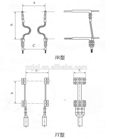 AL&CU Connectors for 4-2 Bundle Conductors(Type JP) for Pole Line Hardware