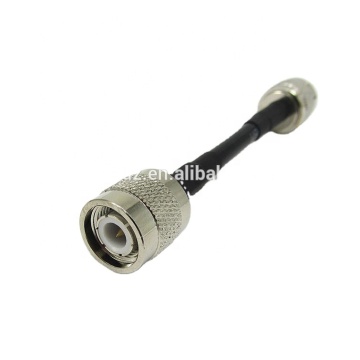 RF Coaxial RG58 Black Cable with Double TNC Male Connectors
