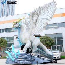 Realistic Ice Dragon Animatronic for Dinosaur Park