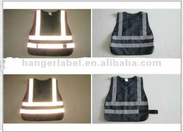 black reflective vest