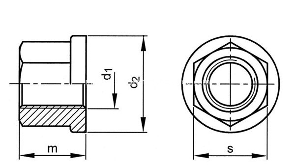 DIN6331 flange nuts