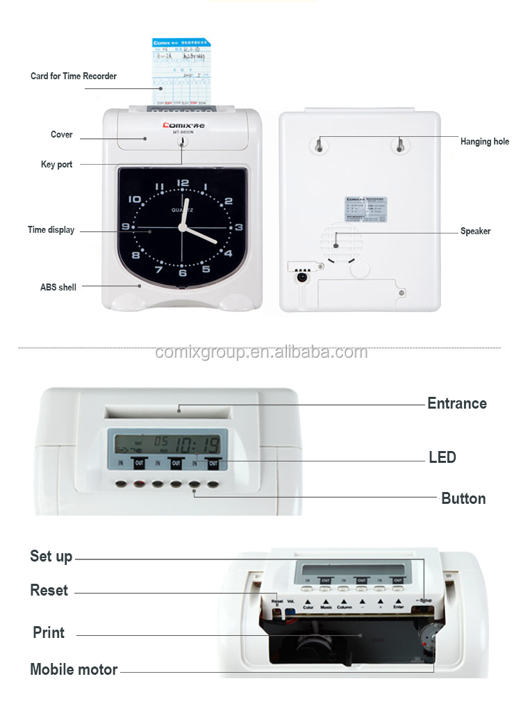 Good Design time recorder electronic time attendance machine/time recorder