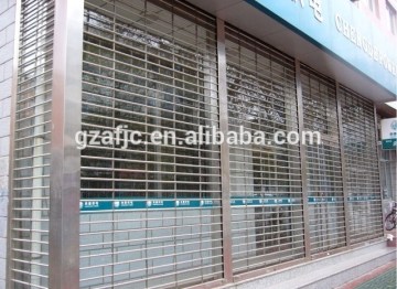 alumiunm grill rolling shutters, rolling door grill, automatic rolling grill doors