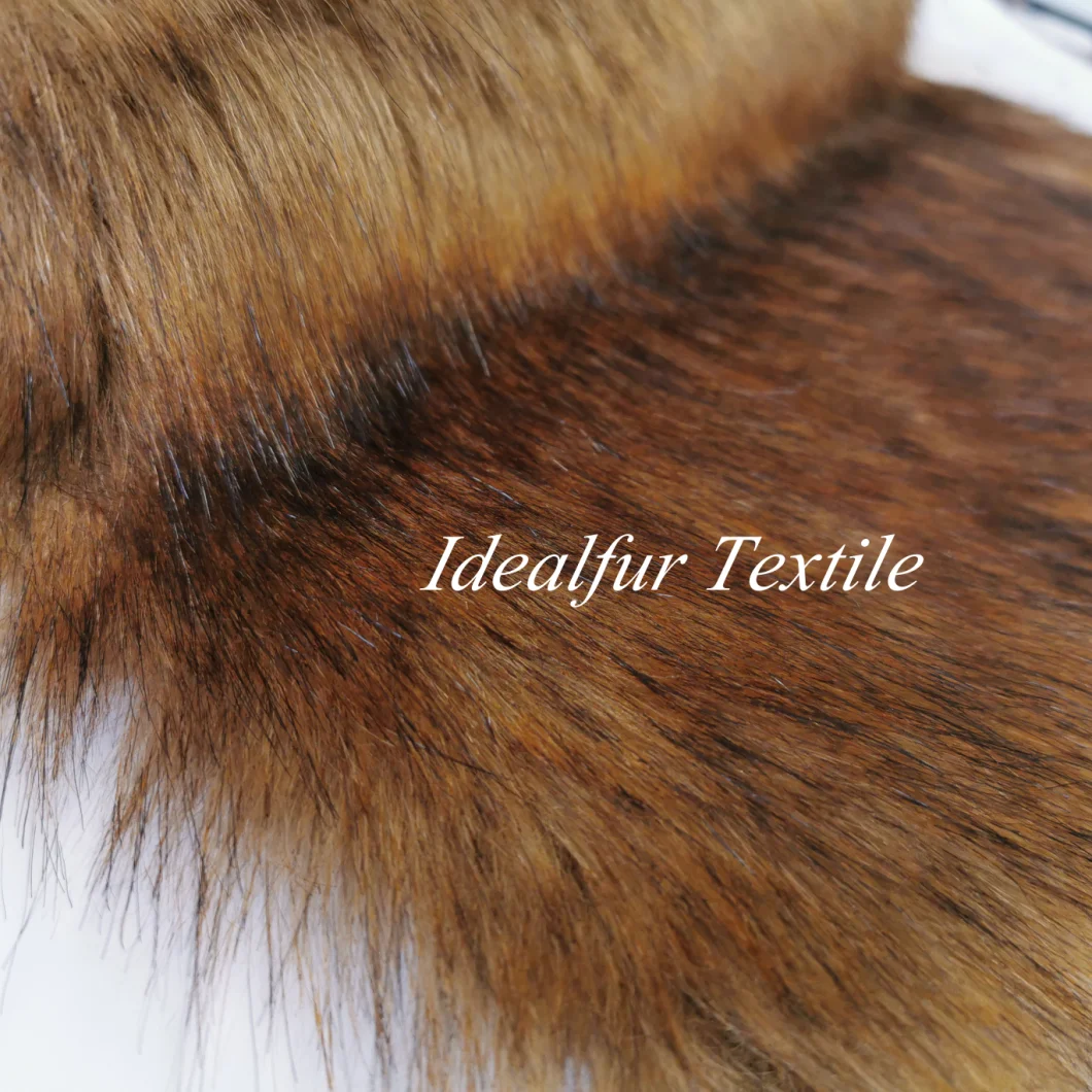 Long Pile Heavy Jacquard Faux Fur Fabrics for Garment