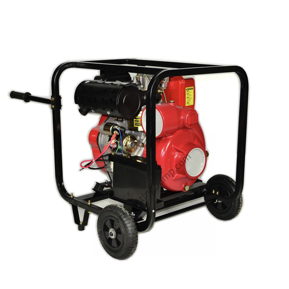 4” casting iron pump with diesel engine (3)