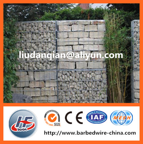 1mx0.5mx0.5m heavy duty galvanized welded gabion box for garden furniture (manufacture)