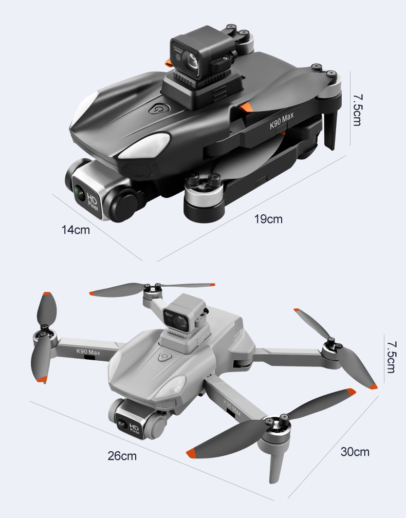 K90 Max K90 Max Drones 360 Degree Laser Obstacle Avoidance 4K HD Aerial Photography Quadcopter Brushless Helicopter UAV