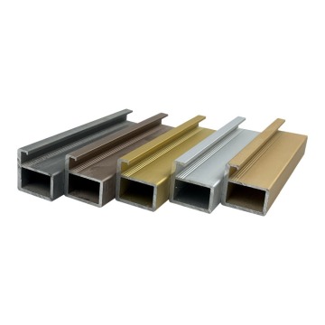 Aluminum Sliding Window Profiles Anodize Champagne color