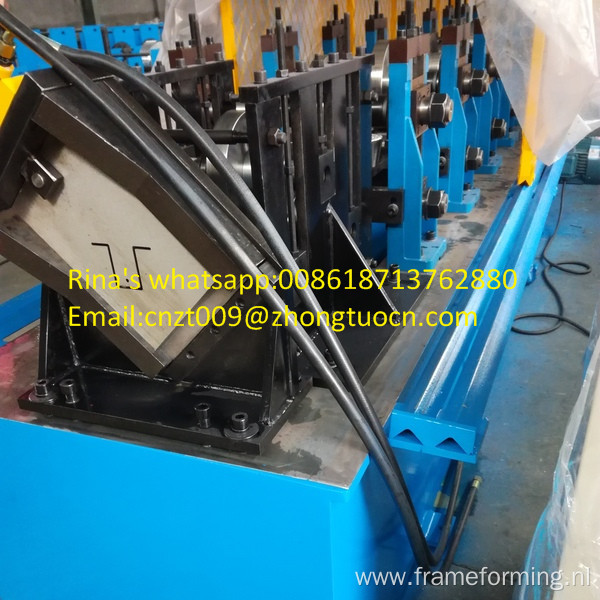 Metal cap rail omega channel machine  cap rail  roll forming machine