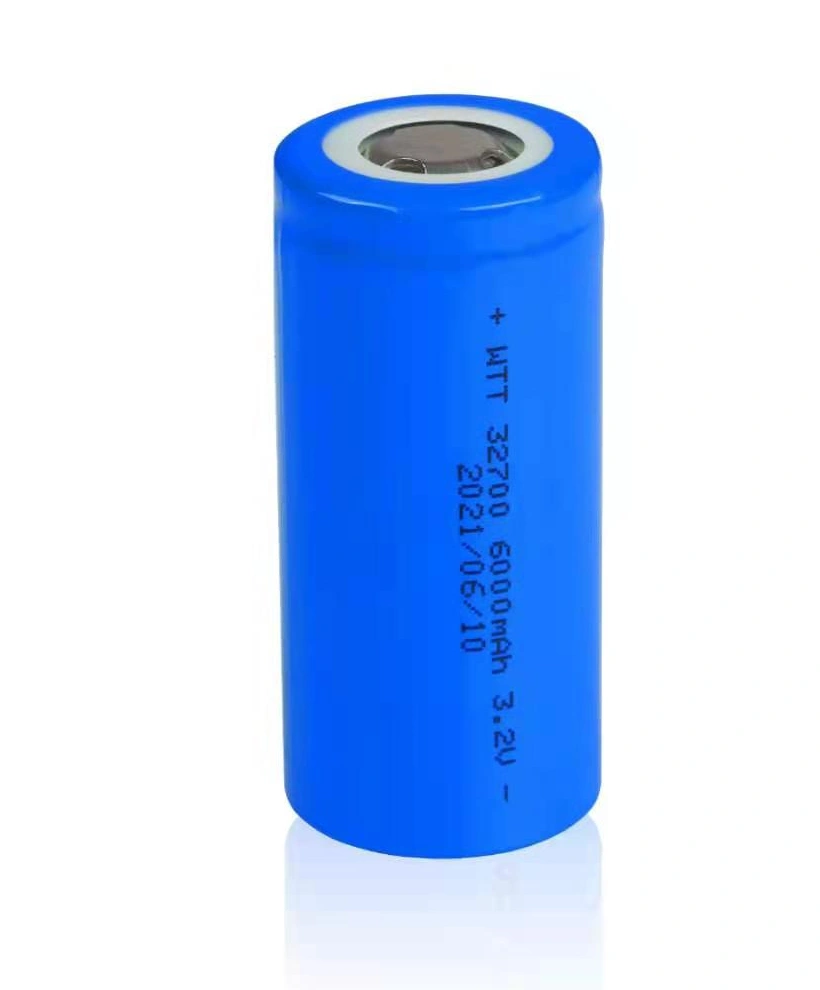 Battery 6000mAh 3.2V 32700 LFP Lithium Iron Battery LiFePO4 Cell for Solar Light