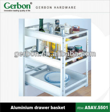 3 layers Aluminium material Pull Out Basket