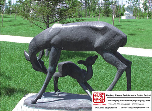 Bronze Skulptur Landschaftsbau