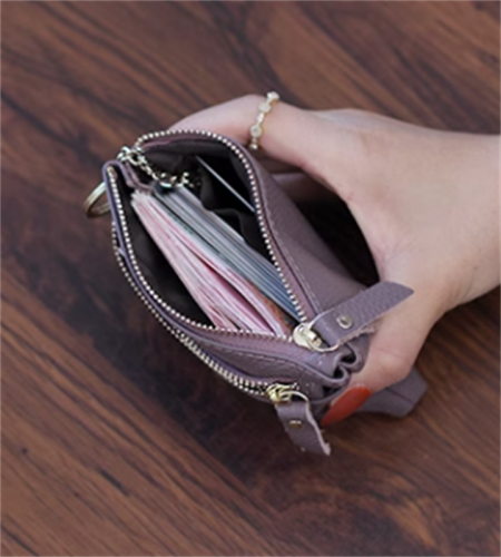new design zipper coin purse cotton wallet