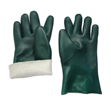 Green PVC chemical gloves 11''