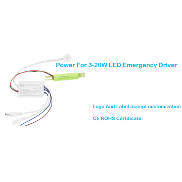 Voeding voor 3-20W LED-noodstroomvoorziening