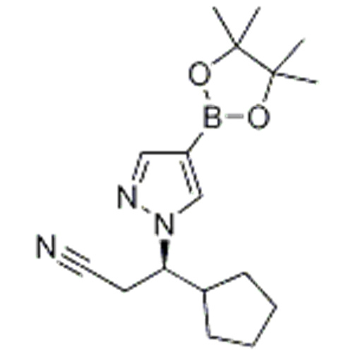 (R) -3-cyclopentyl-3- (4- (4,4,5,5-tétra-méthyl-1,3,2-dioxaborolan-2-yl) -1H-pyrazol-1-yl) propanénitrile CAS 1146629-84 -6