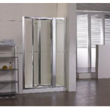 Tempered Glass Shower Door with Two Inline (WA-IB090)