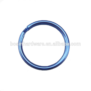 Wholesale Good Quality Metal Bright Blue Split Ring