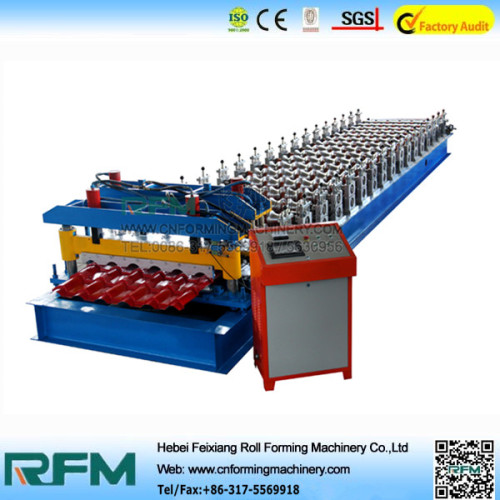 Colored Steel Glazed Roofing Tiles Machine