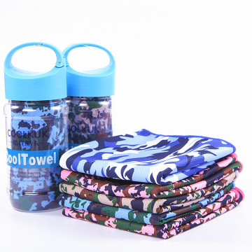 Wholesale Microfiber Bottle Printed Custom Cooling Towel