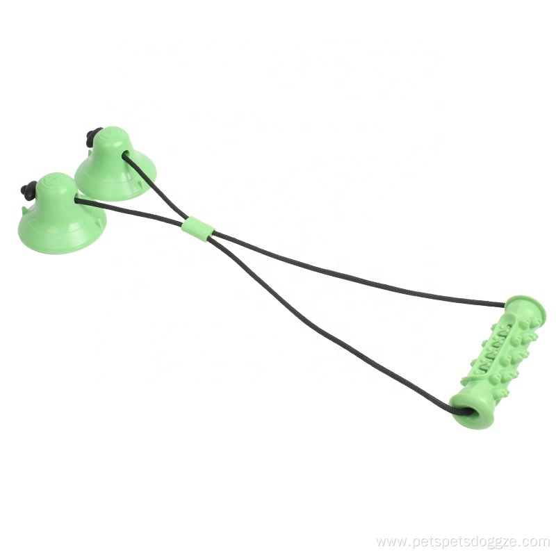 Double Suction Cup Interactive Dog Pooshes Chew Toy