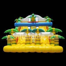 Yellow Large Forest Inflatable Slide