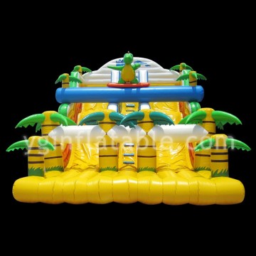 Yellow Large Forest Inflatable Slide