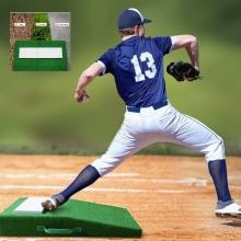 Portable Pitching Mound with Antifade Turf and Carry Handles