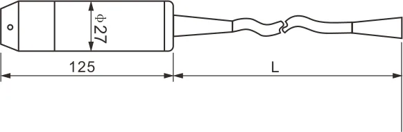 Transmițător de nivel al lichidului integrat cu structură submersibilă complet etanșă