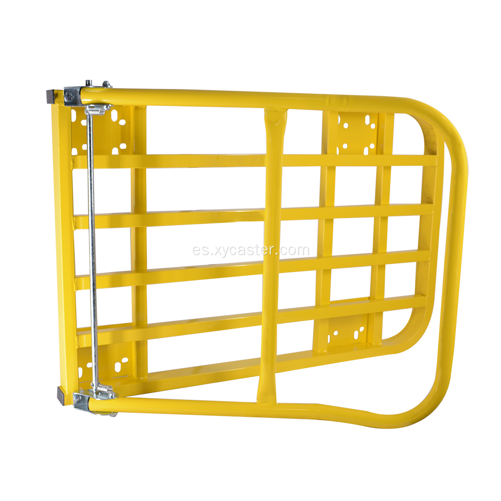 Plataforma amarilla Trolley con manija plegable