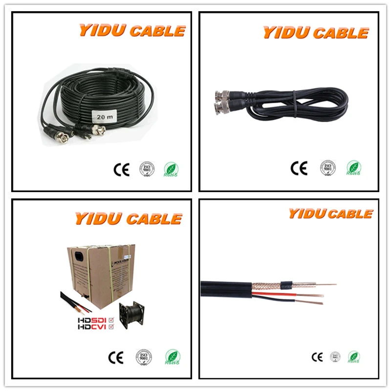 Rg59 Coaxial +2DC Power Cable with 2c Shotgun Cable for CCTV System