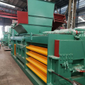 Horizontal hydraulic cardboard waste carton press machine