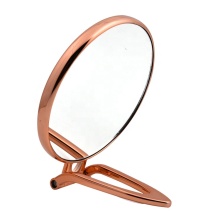 Silver Frame Enlarged Folding Double-Sided Makeup Mirror