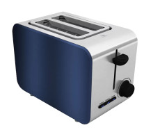 Electric 2 Slice Pop-Up Toaster - Black Smart Toaster for Bread and Buns